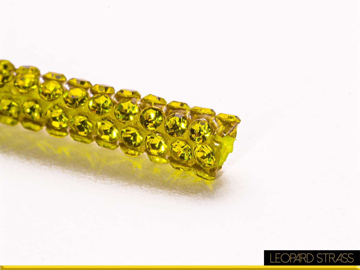 Rhinestone Embellished Rope / Cord : Citrine