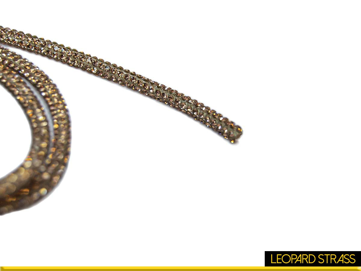 Rhinestone Embellished Rope / Cord : Topaz LT