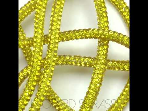 Rhinestone Embellished Rope / Cord : Citrine