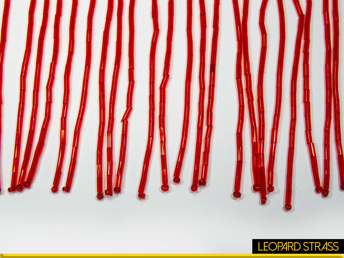 Bead Fringe : Red
