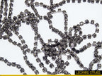 Rhinestone Cup Chain - Black Diamond