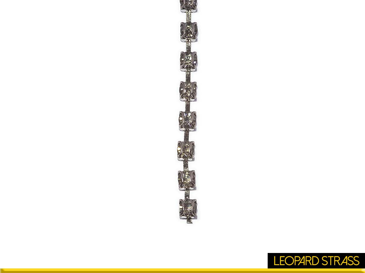 Rhinestone Cup Chain - Black Diamond
