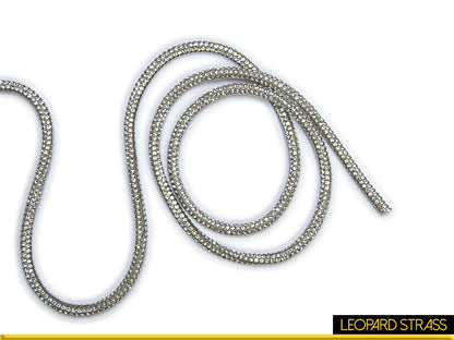 Rhinestone Embellished Rope / Cord : Crystal