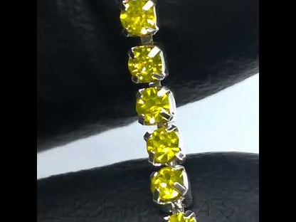 Rhinestone Cup Chain - Citrine