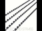 Rhinestone Cup Chain - Black Diamond