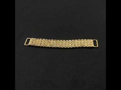 Bikini Connector - BC8 Crystal + Gold
