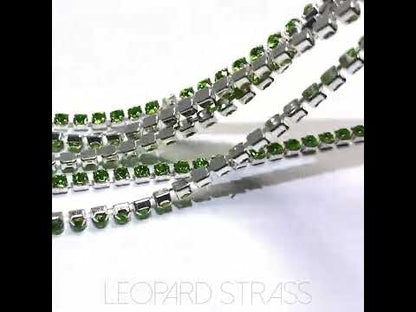 Rhinestone Cup Chain - Peridot