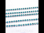 Rhinestone Cup Chain - Aquamarine