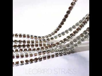 Rhinestone Cup Chain - Peach LT