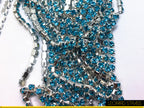 Rhinestone Cup Chain - Aquamarine