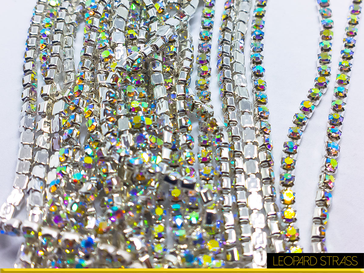 Rhinestone Cup Chain - Crystal AB