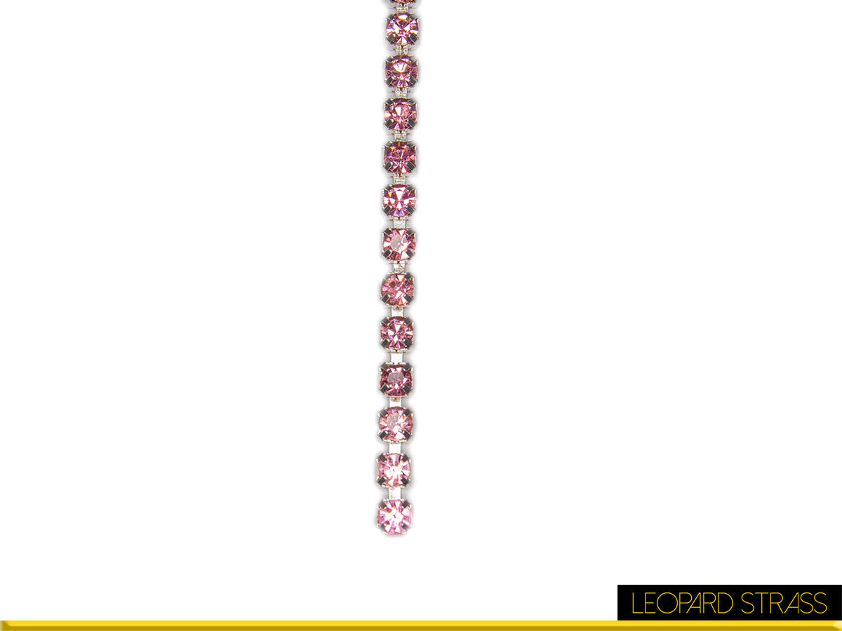 Rhinestone Cup Chain - Rose
