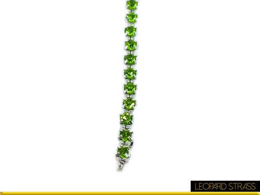 Rhinestone Cup Chain - Peridot