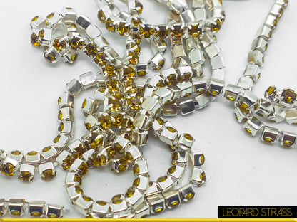 Rhinestone Cup Chain - Topaz LT